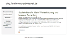 Tablet Screenshot of blog.familie-und-arbeitswelt.de